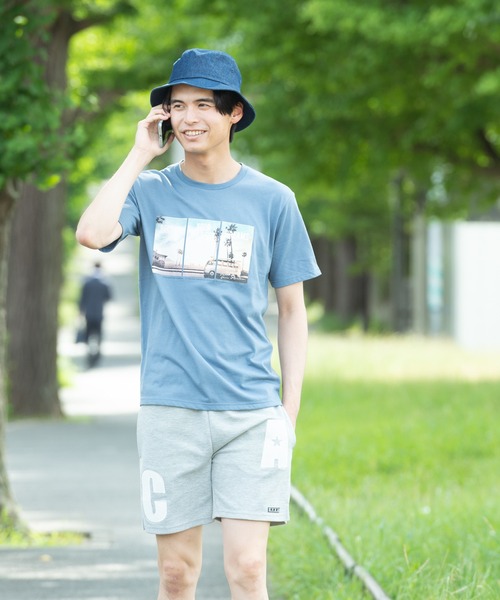 Blue Standard (ブルースタンダード)の「【BLUE STANDARD/ブルースタンダード】やわらか天竺素材 プリントTシャツ(Tシャツ/カットソー・メンズ・ホワイト/ブラック/ネイビー/オリーブ/カーキ/サックスブルー/ピンク/ブルー/その他1/その他2/その他3/その他4/ホワイト系その他/その他16/その他9/その他8/その他13/ピンク系その他/その他6/その他15/その他7/ブルー系その他/その他14/グリーン系その他/ブラック系その他/その他11/その他10/その他12・X-LARGE/MEDIUM/LARGE)」の9枚目の写真