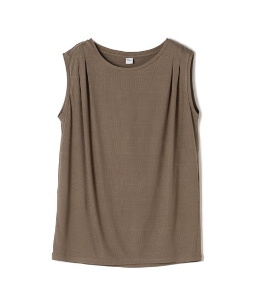 ReNorm（リノーム）の「リブタックノースリーブ（Tシャツ/カットソー・レディース・レッド/ブラウン/ブルーグリーン・フリー）」の12枚目の写真