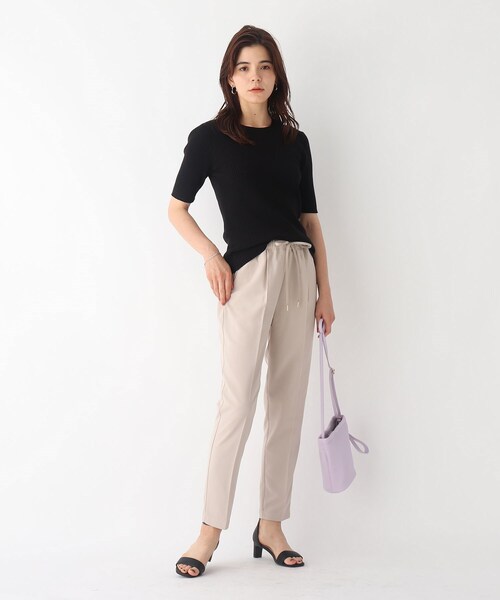 OPAQUE.CLIP（オペークドットクリップ）の「◆ICE COTTON(R) リブニットプルオーバー【WEB限定サイズ】（ニット/セーター・レディース・パープル系4/ブラック/オフホワイト/ピンク系その他・34/42/38/36/40）」の12枚目の写真