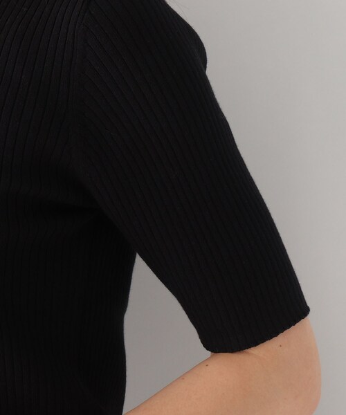 OPAQUE.CLIP（オペークドットクリップ）の「◆ICE COTTON(R) リブニットプルオーバー【WEB限定サイズ】（ニット/セーター・レディース・パープル系4/ブラック/オフホワイト/ピンク系その他・34/42/38/36/40）」の15枚目の写真