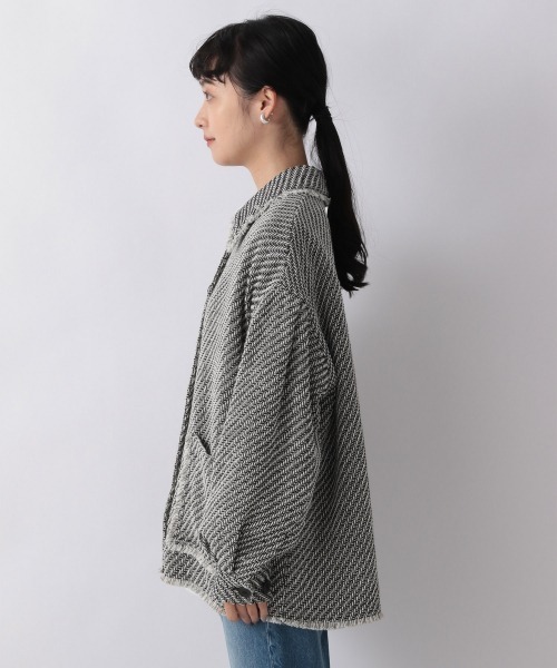 LOWRYS FARM（ローリーズファーム）の「ツィードシャツジャケット　959048（その他アウター・レディース・ブラック/ベージュ・FREE）」の11枚目の写真