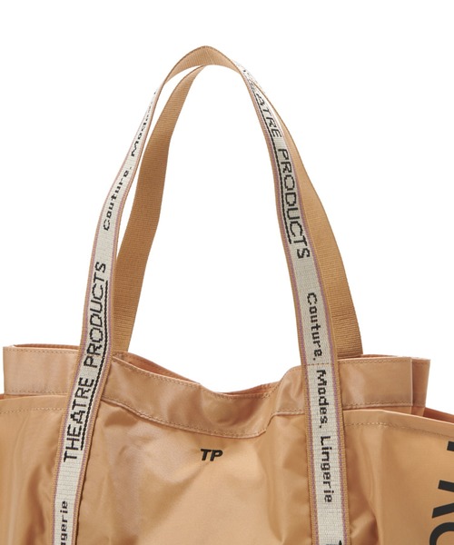 THEATRE PRODUCTS（シアタープロダクツ）の「THEATRE PRODUCTS / Dailyrusset別注ナイロンガーデントートバッグ（トートバッグ・レディース・ブラック/ベージュ/グレー・FREE）」の7枚目の写真