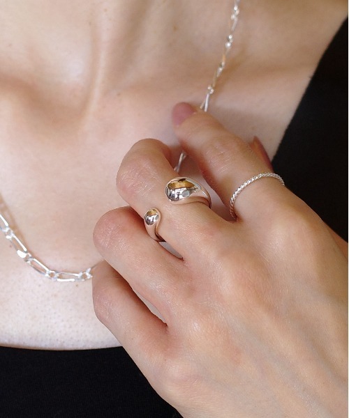 SIGNAL（シグナル）の「【SIGNAL/シグナル】Bold Line Ring / ボールドラインリング（リング・レディース・シルバー/ゴールド・#11）」の19枚目の写真