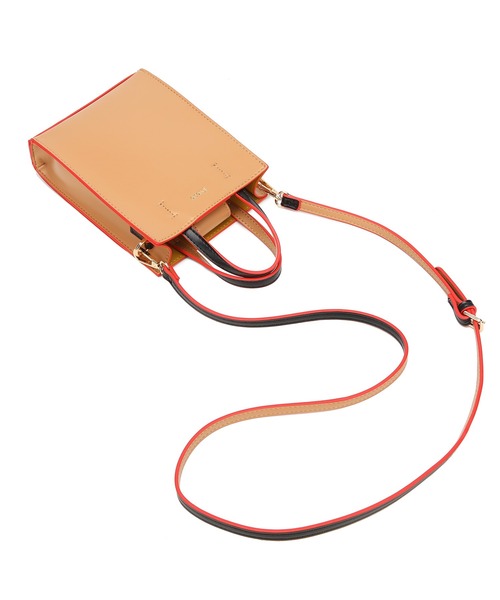 jouetie（ジュエティ）の「【jouetie/ジュエティ】カラーエッジ　ミニトートバッグ（ショルダーバッグ・レディース・ブラック/ダークグリーン/ベージュ/オリーブ/オレンジ/ブルー/アイボリー/ベージュ系その他/ブルー系その他/ワイン/ブラウン/グレイッシュベージュ/ダークブラウン・FREE）」の19枚目の写真