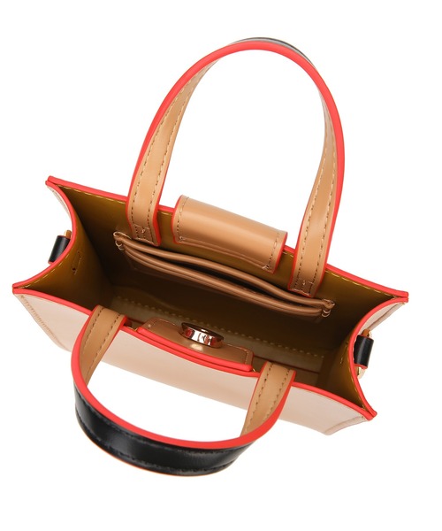 jouetie（ジュエティ）の「【jouetie/ジュエティ】カラーエッジ　ミニトートバッグ（ショルダーバッグ・レディース・ブラック/ダークグリーン/ベージュ/オリーブ/オレンジ/ブルー/アイボリー/ベージュ系その他/ブルー系その他/ワイン/ブラウン/グレイッシュベージュ/ダークブラウン・FREE）」の20枚目の写真