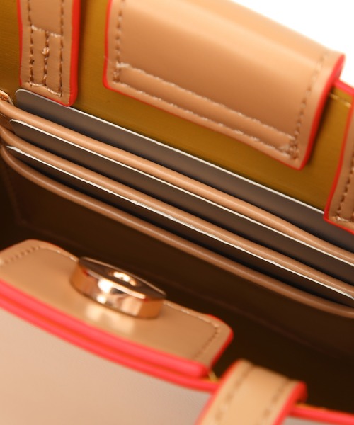 jouetie（ジュエティ）の「【jouetie/ジュエティ】カラーエッジ　ミニトートバッグ（ショルダーバッグ・レディース・ブラック/ダークグリーン/ベージュ/オリーブ/オレンジ/ブルー/アイボリー/ベージュ系その他/ブルー系その他/ワイン/ブラウン/グレイッシュベージュ/ダークブラウン・FREE）」の15枚目の写真