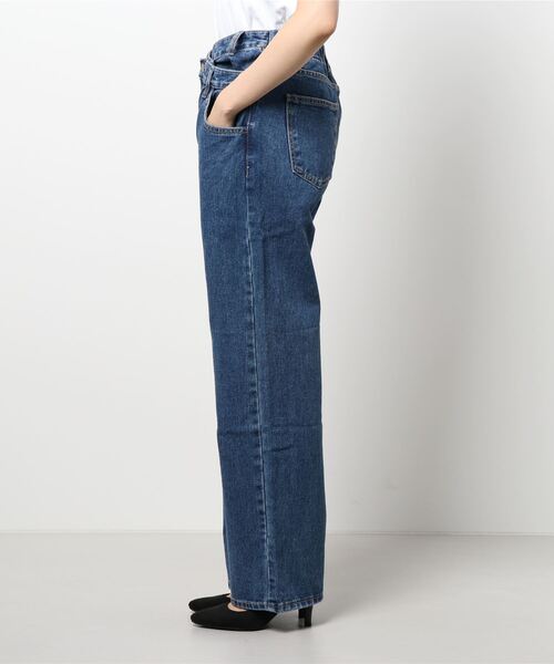 ALAND（エーランド）の「3.3Field Trip／LAYEREDストレートデニム　2218893（デニムパンツ・レディース・インディゴブルー/ブラック・SMALL/MEDIUM）」の18枚目の写真