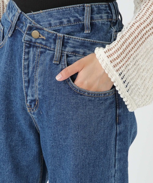 ALAND（エーランド）の「3.3Field Trip／LAYEREDストレートデニム　2218893（デニムパンツ・レディース・インディゴブルー/ブラック・SMALL/MEDIUM）」の12枚目の写真