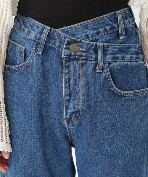 ALAND（エーランド）の「3.3Field Trip／LAYEREDストレートデニム　2218893（デニムパンツ・レディース・インディゴブルー/ブラック・SMALL/MEDIUM）」の11枚目の写真