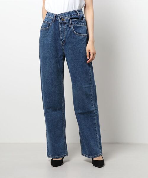 ALAND（エーランド）の「3.3Field Trip／LAYEREDストレートデニム　2218893（デニムパンツ・レディース・インディゴブルー/ブラック・SMALL/MEDIUM）」の17枚目の写真