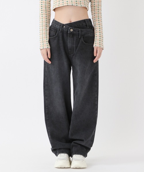 ALAND（エーランド）の「3.3Field Trip／LAYEREDストレートデニム　2218893（デニムパンツ・レディース・インディゴブルー/ブラック・SMALL/MEDIUM）」の22枚目の写真