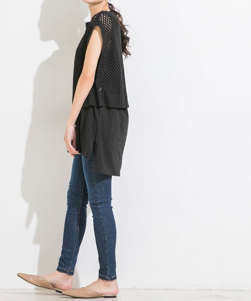 Newlyme(ニューリーミー)の「サイドスリットインナータンクトップ(タンクトップ・レディース・ホワイト/ブラック・MEDIUM/LARGE)」の17枚目の写真