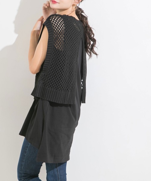 Newlyme(ニューリーミー)の「サイドスリットインナータンクトップ(タンクトップ・レディース・ホワイト/ブラック・MEDIUM/LARGE)」の13枚目の写真