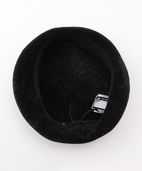 X-girl Stages（エックスガールステージス）の「3D刺繍ベレー帽（ハンチング/ベレー帽・キッズ・ブラック/アイボリー・FREE）」の8枚目の写真