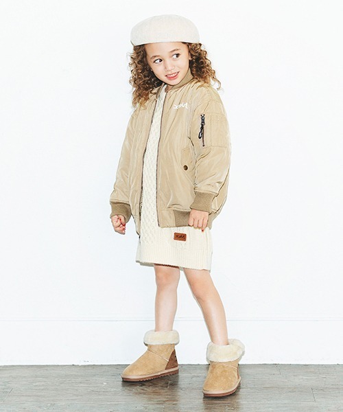 X-girl Stages（エックスガールステージス）の「3D刺繍ベレー帽（ハンチング/ベレー帽・キッズ・ブラック/アイボリー・FREE）」の22枚目の写真