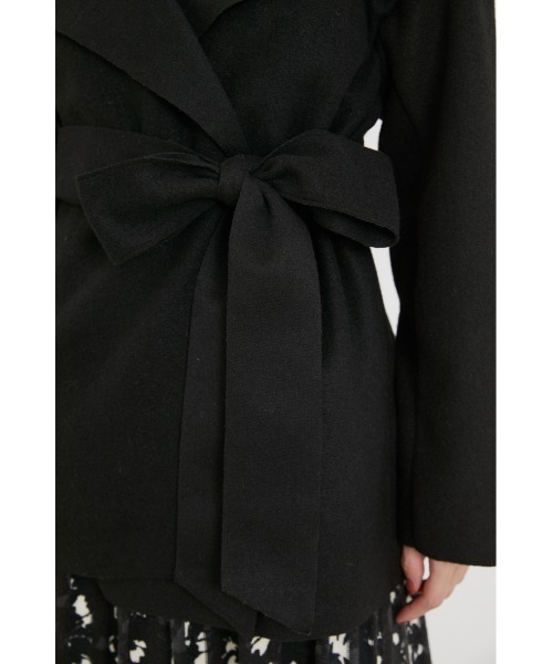 rienda（リエンダ）の「ルーズショートコート（その他アウター・レディース・ブラック/ライム/ブラウン/ライトベージュ・FREE）」の12枚目の写真