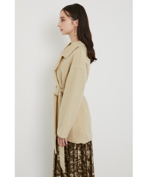 rienda（リエンダ）の「ルーズショートコート（その他アウター・レディース・ブラック/ライム/ブラウン/ライトベージュ・FREE）」の11枚目の写真