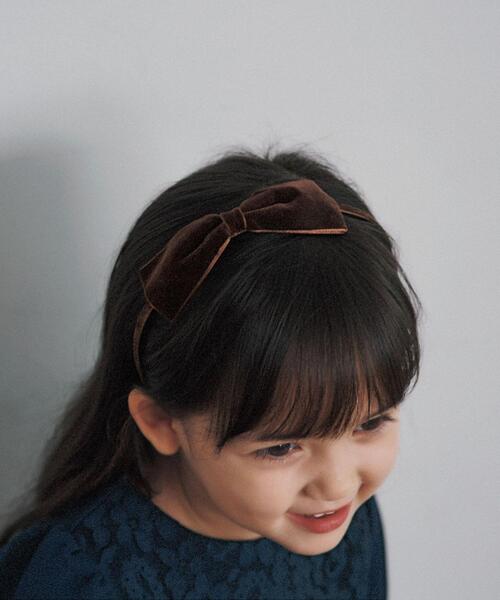 green label relaxing(グリーンレーベルリラクシング)の「OC GLR ベロア カチューシャ(その他ヘアアクセサリー・キッズ・パープル/ネイビー/ブラウン・FREE)」の1枚目の写真