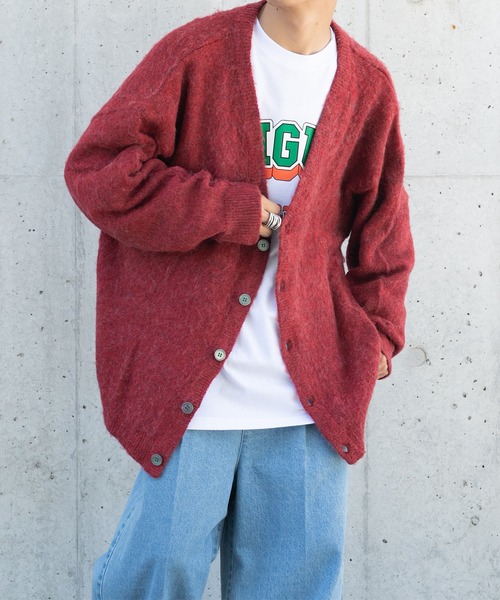 kutir(クティール)の「モヘアライクルーズカーディガン(カーディガン/ボレロ・メンズ・ベージュ/レッド/ライトブルー/ブラック/ライトグリーン・MEDIUM/LARGE)」の5枚目の写真