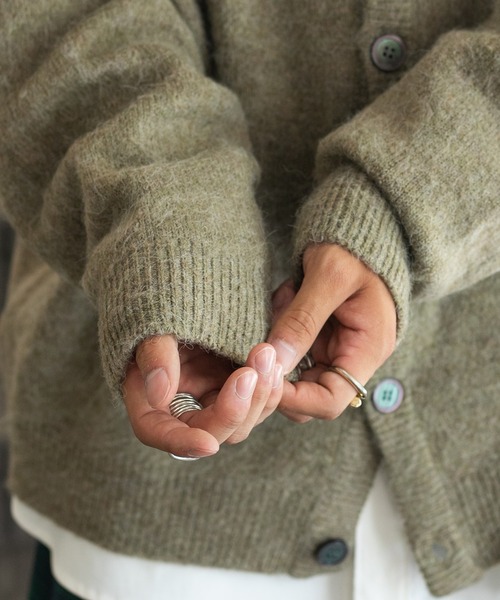 kutir(クティール)の「モヘアライクルーズカーディガン(カーディガン/ボレロ・メンズ・ベージュ/レッド/ライトブルー/ブラック/ライトグリーン・MEDIUM/LARGE)」の13枚目の写真