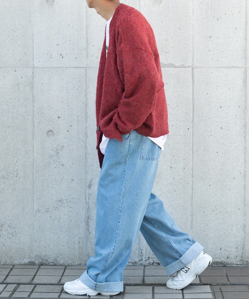 kutir(クティール)の「モヘアライクルーズカーディガン(カーディガン/ボレロ・メンズ・ベージュ/レッド/ライトブルー/ブラック/ライトグリーン・MEDIUM/LARGE)」の6枚目の写真