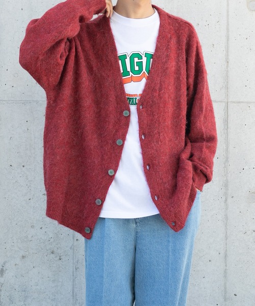 kutir(クティール)の「モヘアライクルーズカーディガン(カーディガン/ボレロ・メンズ・ベージュ/レッド/ライトブルー/ブラック/ライトグリーン・MEDIUM/LARGE)」の9枚目の写真