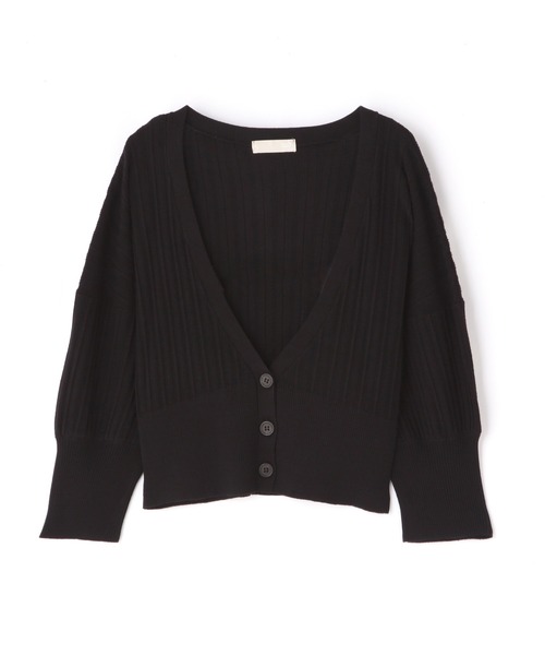 FREE'S MART（フリーズマート）の「タック編みウエストリブカーディガン（カーディガン/ボレロ・レディース・パープル/カーキ/ブラック・FREE）」の15枚目の写真