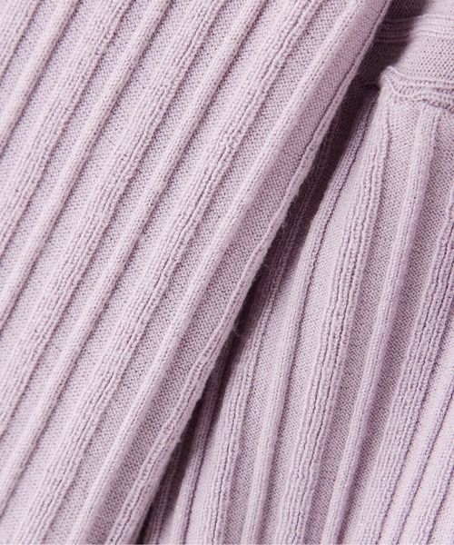 FREE'S MART（フリーズマート）の「タック編みウエストリブカーディガン（カーディガン/ボレロ・レディース・パープル/カーキ/ブラック・FREE）」の18枚目の写真
