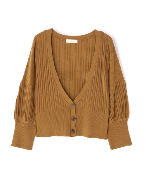 FREE'S MART（フリーズマート）の「タック編みウエストリブカーディガン（カーディガン/ボレロ・レディース・パープル/カーキ/ブラック・FREE）」の19枚目の写真