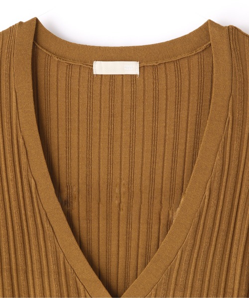 FREE'S MART（フリーズマート）の「タック編みウエストリブカーディガン（カーディガン/ボレロ・レディース・パープル/カーキ/ブラック・FREE）」の21枚目の写真