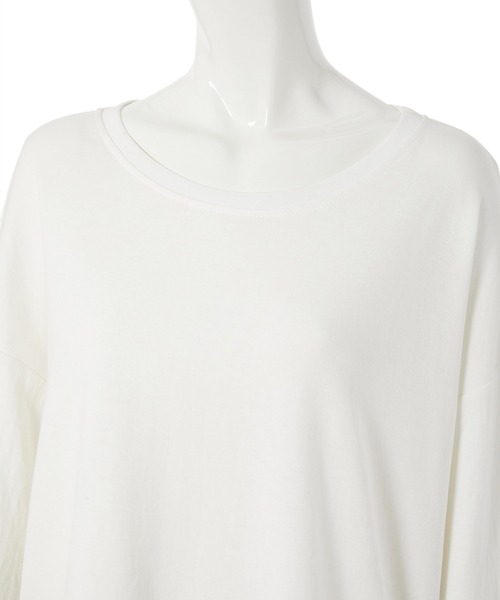 fifth calin(フィフスカラン)の「イレギュラーヘムカットソー(Tシャツ/カットソー・レディース・ピンク/ホワイト・MEDIUM)」の3枚目の写真