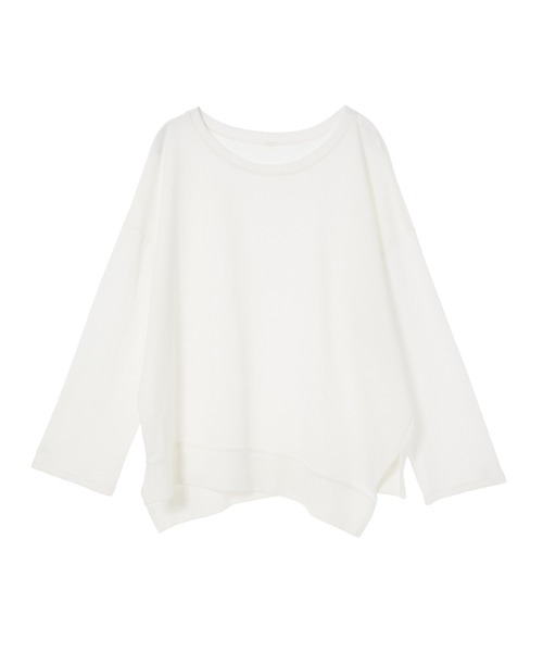 fifth calin(フィフスカラン)の「イレギュラーヘムカットソー(Tシャツ/カットソー・レディース・ピンク/ホワイト・MEDIUM)」の13枚目の写真