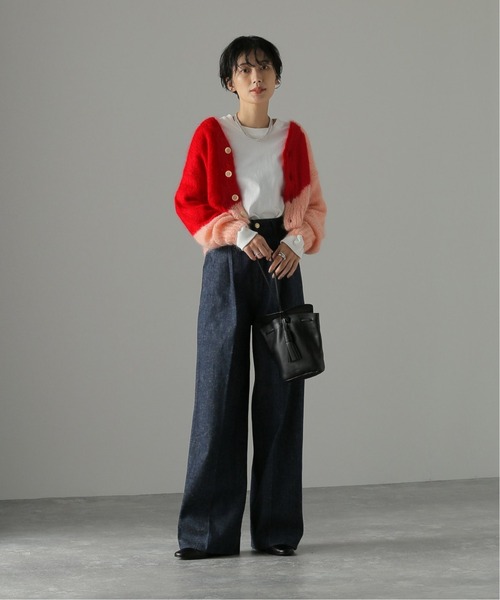 NOMA t.d.（ノーマティーディー）の「【NOMA t.d./ノーマティーディー】Hand Knit Diamond Cardigan：カーディガン（カーディガン/ボレロ・レディース・ピンク・X-SMALL）」の16枚目の写真