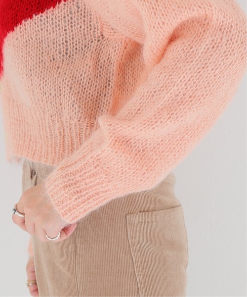 NOMA t.d.（ノーマティーディー）の「【NOMA t.d./ノーマティーディー】Hand Knit Diamond Cardigan：カーディガン（カーディガン/ボレロ・レディース・ピンク・X-SMALL）」の20枚目の写真