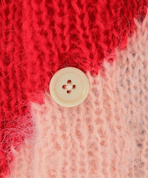 NOMA t.d.（ノーマティーディー）の「【NOMA t.d./ノーマティーディー】Hand Knit Diamond Cardigan：カーディガン（カーディガン/ボレロ・レディース・ピンク・X-SMALL）」の14枚目の写真