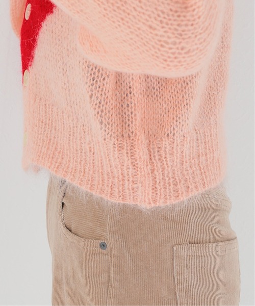 NOMA t.d.（ノーマティーディー）の「【NOMA t.d./ノーマティーディー】Hand Knit Diamond Cardigan：カーディガン（カーディガン/ボレロ・レディース・ピンク・X-SMALL）」の7枚目の写真