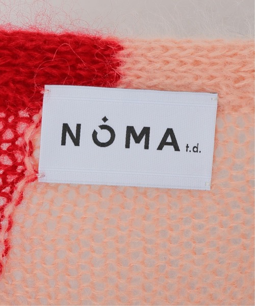 NOMA t.d.（ノーマティーディー）の「【NOMA t.d./ノーマティーディー】Hand Knit Diamond Cardigan：カーディガン（カーディガン/ボレロ・レディース・ピンク・X-SMALL）」の3枚目の写真