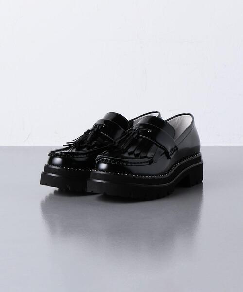 ユナイテッドアローズ　レディース　ローファー　ダークブラウン　38 UNITED ARROWS ローファー スタッズ レディース : ZOZOTOWN