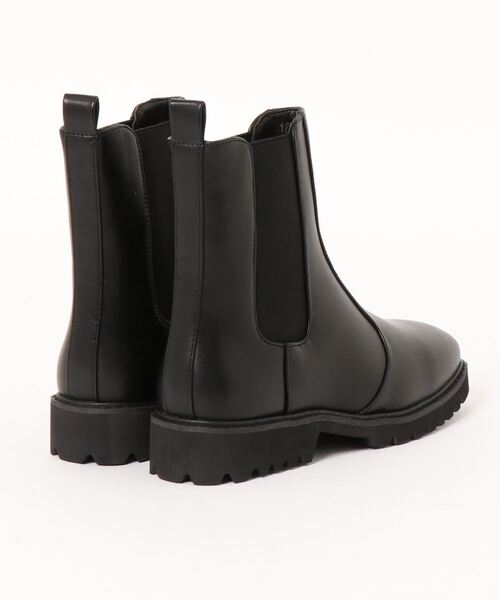 Lugnoncure（ルノンキュール）の「サイドゴアブーツ（ブーツ・レディース・ブラック/ベージュ・MEDIUM/LARGE）」の3枚目の写真