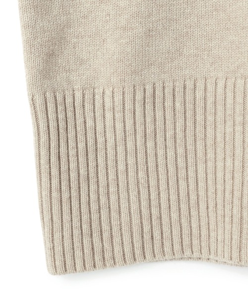 N.O.R.C by the line（ノークバイザライン）の「ウールカシミヤクルーネック（ニット/セーター・レディース・オフホワイト/トップグレー/ブラック/アッシュブラウン/ベージュ/ピンク・L/M/S）」の15枚目の写真