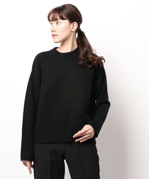 N.O.R.C by the line（ノークバイザライン）の「ウールカシミヤクルーネック（ニット/セーター・レディース・オフホワイト/トップグレー/ブラック/アッシュブラウン/ベージュ/ピンク・L/M/S）」の20枚目の写真