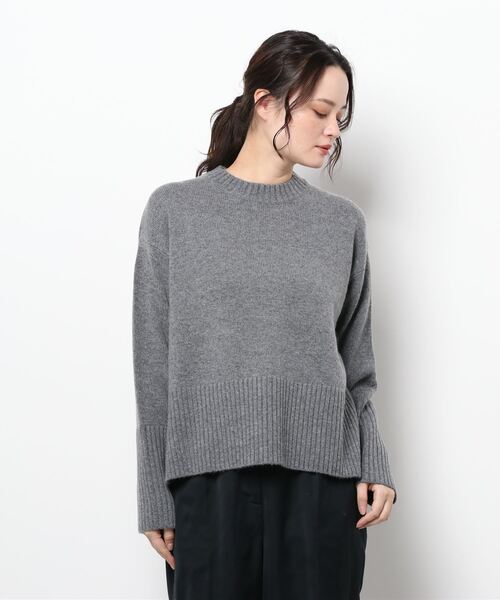 N.O.R.C by the line（ノークバイザライン）の「ウールカシミヤクルーネック（ニット/セーター・レディース・オフホワイト/トップグレー/ブラック/アッシュブラウン/ベージュ/ピンク・L/M/S）」の21枚目の写真