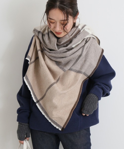 【新品同様】 BEGG＆CO LAMSWOOL ANGORA ストール BEGG＆CO/ベグアンドコー 】LAMSWOOL ANGORA ストール◇