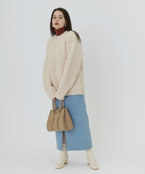 TINA:JOJUN(ティーナジョジュン)の「2WAY ハンドバッグ TINA:JOJUN(ハンドバッグ・レディース・ブラック/ベージュ・F)」の7枚目の写真