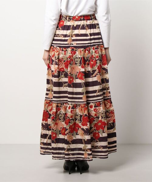 MADEMOISELLE ROPE'（マドモアゼル ロペ）の「【MES DEMOISELLE】ボリュームティアードシルエットスカート（スカート・レディース・ブラック・FREE）」の2枚目の写真