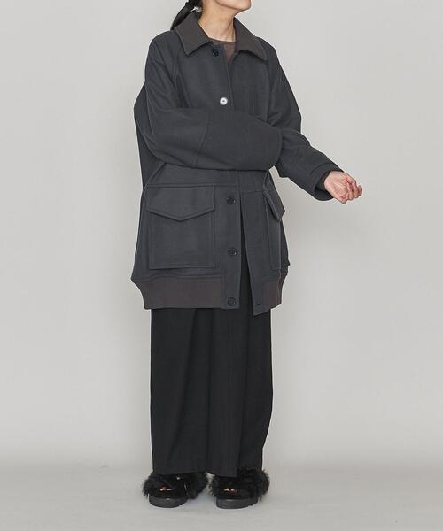 ASTRAET（アストラット）＞W/N メルトン リブ ブルゾン