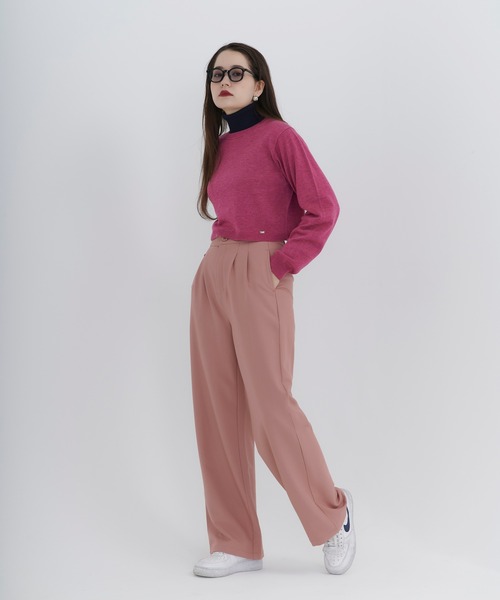 TINA：JOJUN（ティーナジョジュン）の「クルーネック ニット TINA：JOJUN（ニット/セーター・レディース・ブラック/ピンク/オレンジ/ブルー・M）」の9枚目の写真