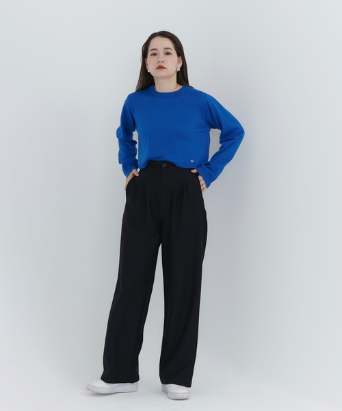 TINA：JOJUN（ティーナジョジュン）の「クルーネック ニット TINA：JOJUN（ニット/セーター・レディース・ブラック/ピンク/オレンジ/ブルー・M）」の16枚目の写真