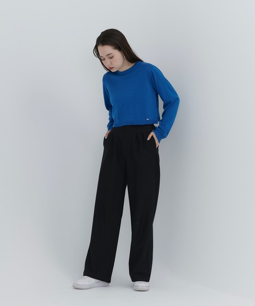 TINA：JOJUN（ティーナジョジュン）の「クルーネック ニット TINA：JOJUN（ニット/セーター・レディース・ブラック/ピンク/オレンジ/ブルー・M）」の13枚目の写真