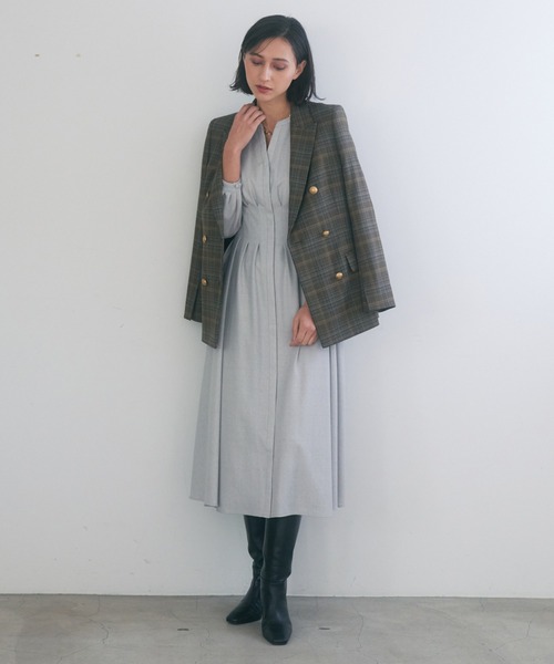 ANAYI（アナイ）の「グレンチェックダブルジャケット（その他アウター